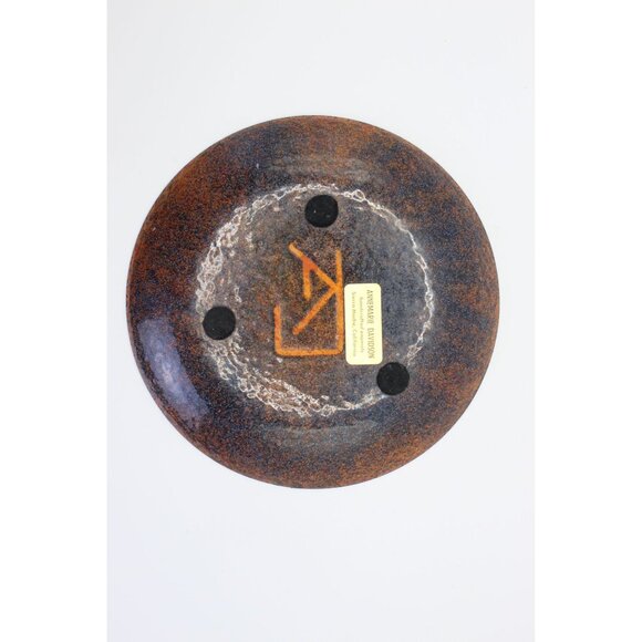 Annemarie Davidson Enamel On Copper Kachina Plate Handmade Art Decorative Collec - Picture 4 of 10